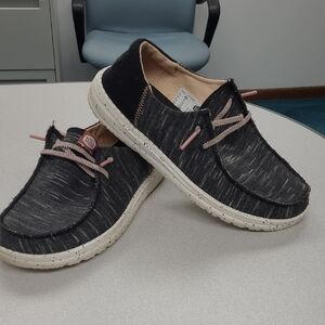 Hey Dude Women's Charcoal Slip-On Loafers